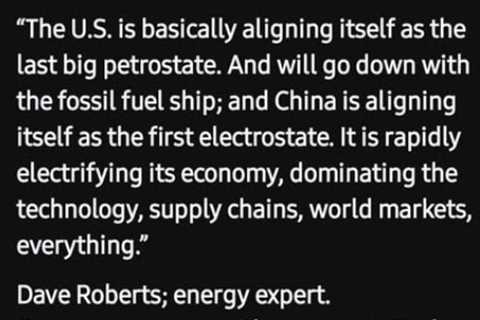 Handing Over Energy Dominance to China