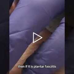 A friend cut her vacation short due to Plantar Fasciitis, not all heel pain is the same